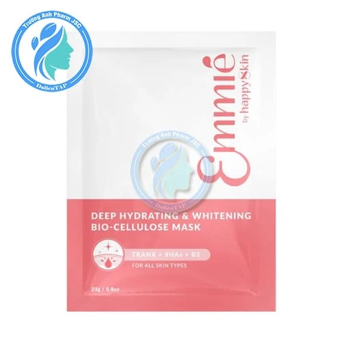 Emmié Mặt Nạ Deep Hydrating & Whitening Bio-Cellulose Mask 23g - Giúp dưỡng ẩm hiệu quả