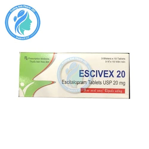 Escivex 20 Hetero - Thuốc điều trị bệnh trầm cảm của Ấn Độ