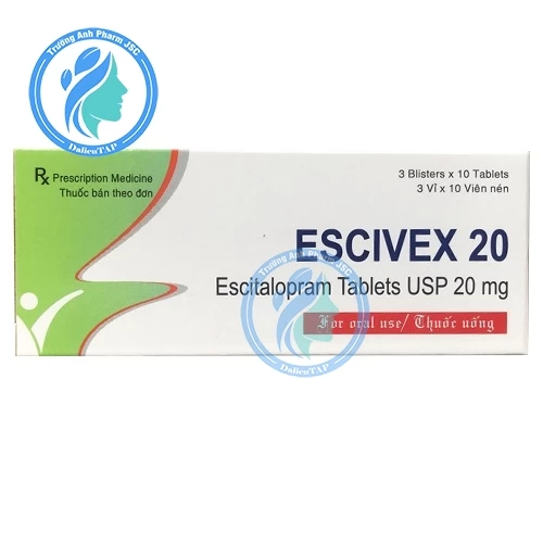 Escivex 20 Hetero - Thuốc điều trị bệnh trầm cảm của Ấn Độ