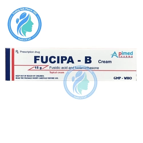 Fucipa - B 15g - Kem bôi trị viêm da nhiễm khuẩn của Apimed