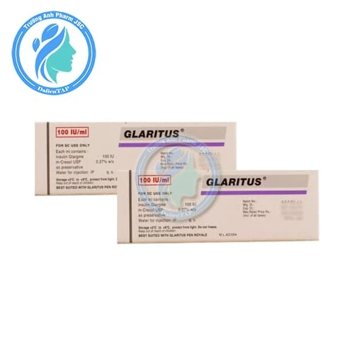 Glaritus 100 IU/ml - Thuốc điều trị đái tháo đường của Ấn Độ
