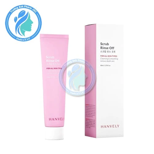 Gel Tẩy Da Chết Và Dưỡng Ẩm Hanvely Scrub Rinse Off 80ml - Giúp làm sạch da