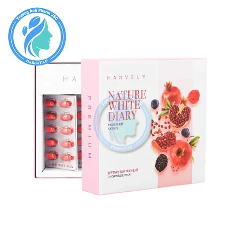 Viên uống Hanvely Nature White Diary - Giúp làm đẹp da