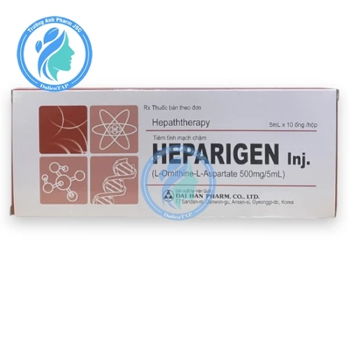 Heparigen Inj 500mg/5ml - Thuốc điều trị bệnh tiền hôn mê gan và hôn mê gan
