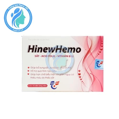 HinewHemo - Hỗ trợ cải thiện tình trạng thiếu máu do thiếu sắt