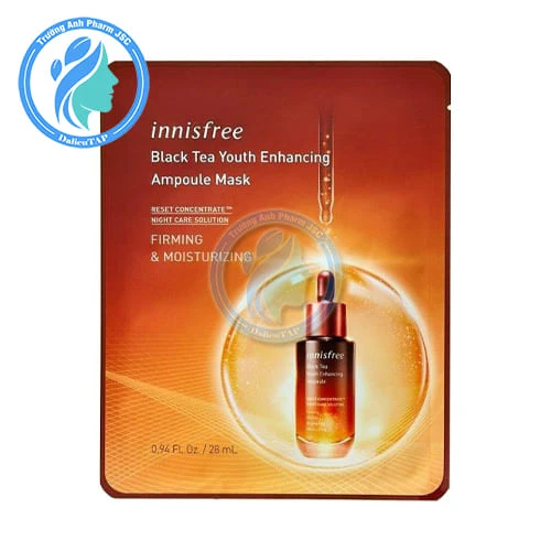 innisfree Black Tea Youth Enhancing Ampoule Mask 28ml - Mặt nạ dưỡng da