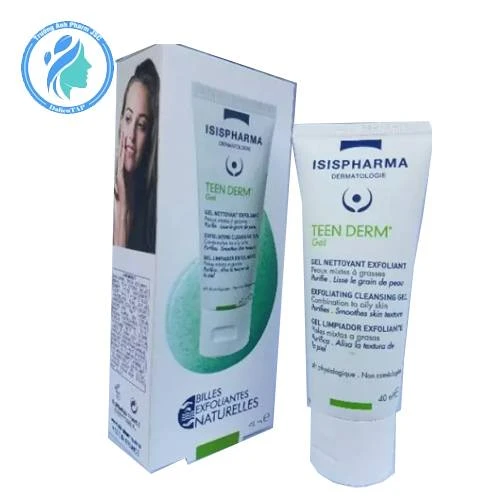 Isis Pharma Teen Derm Gel 40ml - Sữa rửa mặt ngăn ngừa mụn, giảm nhờn