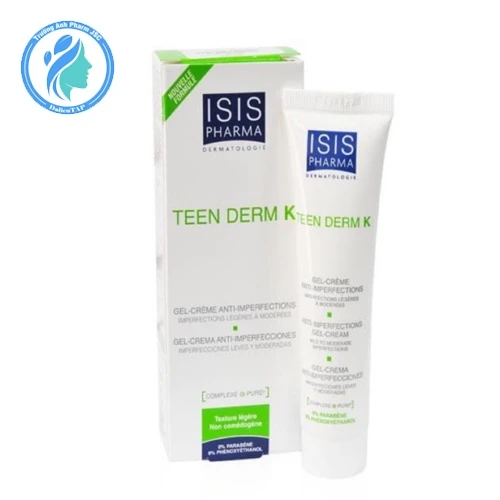 Isis Pharma Teen Derm K 30Ml- Kem điều trị mụn trứng cá hiệu quả