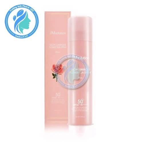 JMsolution Xịt Chống Nắng Glow Luminous Flower Sun Spray Rose 180ml