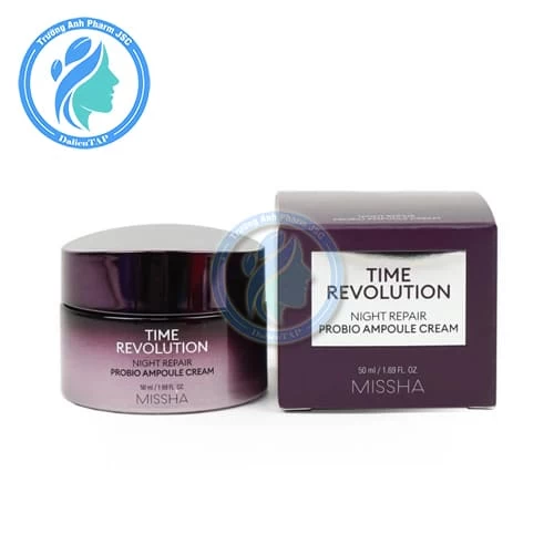 Kem dưỡng ẩm Missha Time Revolution Night Repair Probio Ampoule Cream 50ml