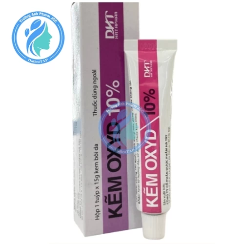 Kẽm Oxyd 10% DHT 15g - Thuốc điều trị viêm da, chàm hiệu quả