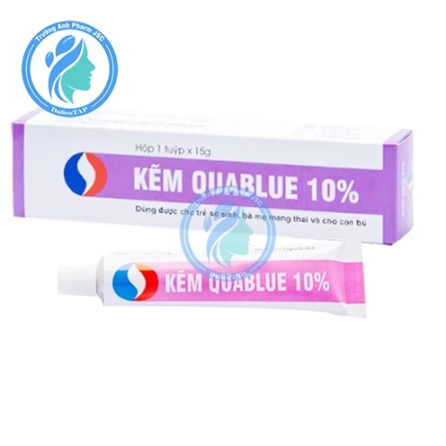 Kẽm Quablue 10% 15g - Gel bôi bảo vệ da, tiêu diệt vi khuẩn