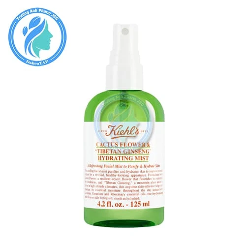 Kiehl's Cactus Flower & Tibetan Ginseng Hydrating Mist 125ml - Xịt khoáng dưỡng ẩm