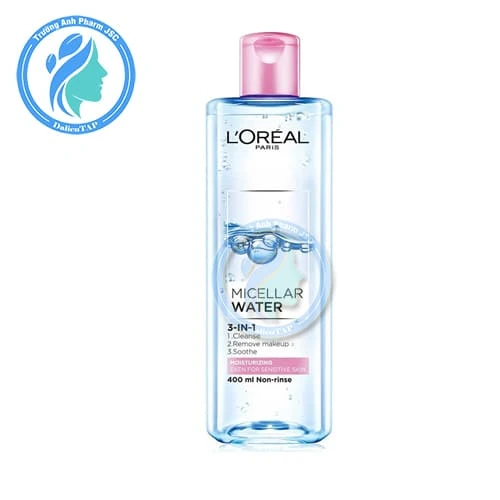 L'Oreal Micellar Water Moisturizing 3-In-1 400ml - Nước tẩy trang cấp ẩm cho da thường và da khô