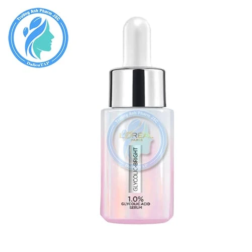 L'Oreal Paris Glycolic Bright 1.0% Glycolic Acid (AHA) 30ml - Serum chống lão hóa da