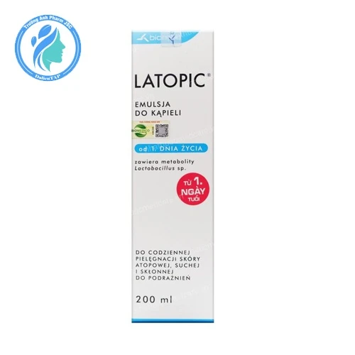 Latopic Bath Emulsion 200ml - Nhũ tương tắm dành cho da dị ứng