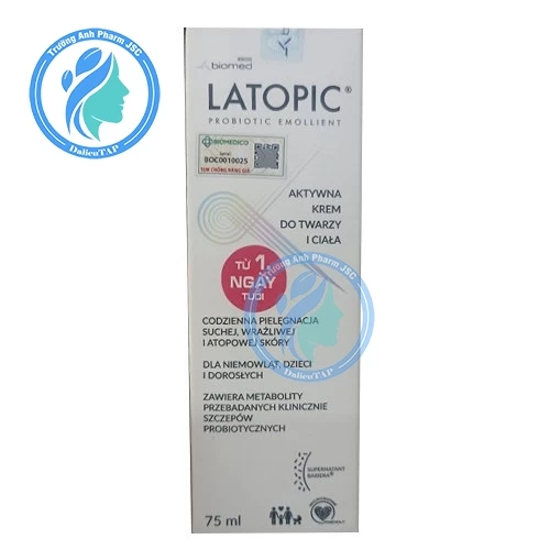 Latopic Face And Body Cream 75ml - Kem dưỡng ẩm toàn thân