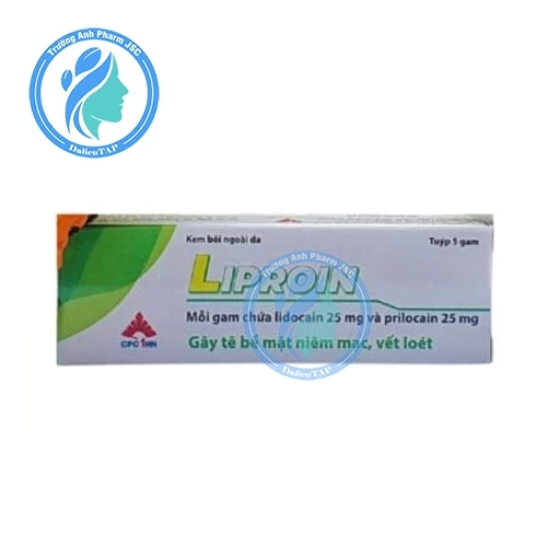 Liproin 5g CPC1HN - Kem gây tê bề mặt da của Việt Nam