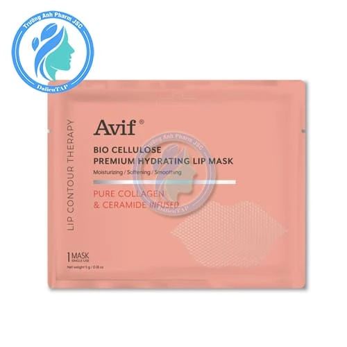 Mặt nạ dưỡng môi Avif Bio Cellulose Premium Hydrating Lip Mask 5g