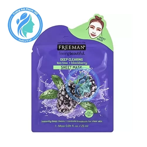 Mặt Nạ Freeman Deep Clearing Tea Tree & Blackberry 25ml