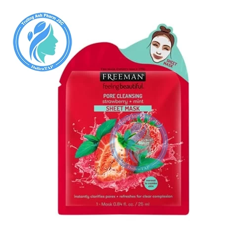 Mặt Nạ Freeman Pore Cleansing Strawberry & Mint 25ml