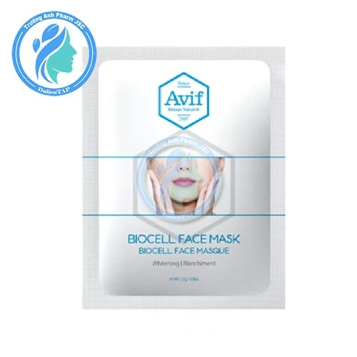 Mặt nạ giấy Avif Biocell Brightening Face Mask 23g - Cung cấp độ ẩm cho da