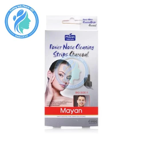 Mayan Skincare Power Nose Cleaning Strips Charcoal - Miếng dán mũi lột mụn