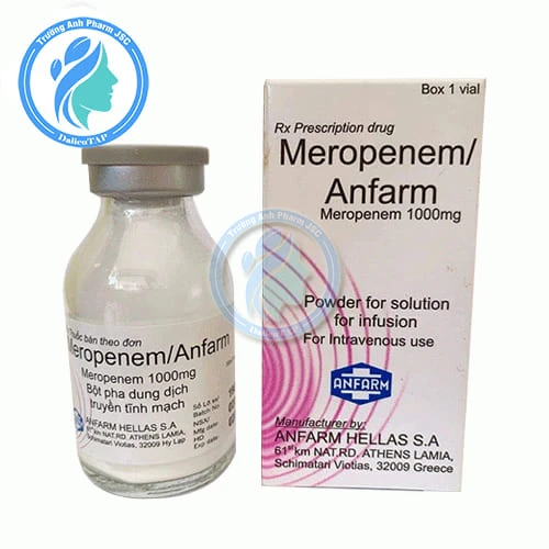 Meropenem Anfarm 1g - Thuốc điều trị nhiễm khuẩn hiệu quả