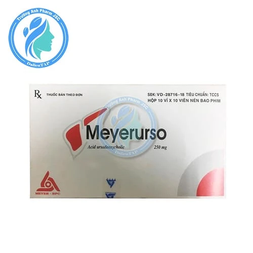 Meyerurso 250mg - Thuốc điều trị sỏi Cholesterol, sỏi mật
