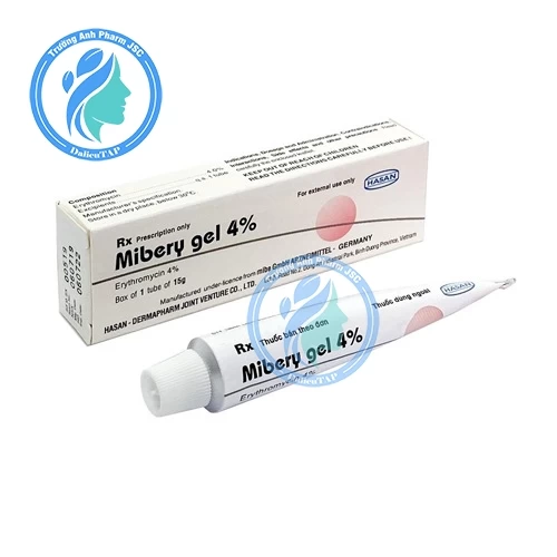 Mibery Gel 4% - Thuốc điều trị mụn trứng cá, mụn bọc (10 hộp)