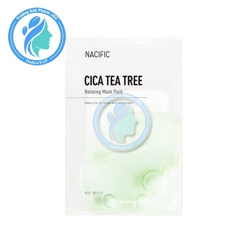 Nacific Cica Tea Tree Relaxing Mask Pack 30g - Mặt nạ dưỡng ẩm và làm dịu da