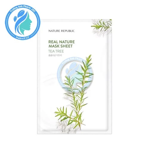 Nature Republic Real Nature Tea Tree Mask Sheet 23ml - Mặt nạ giấy kháng viêm