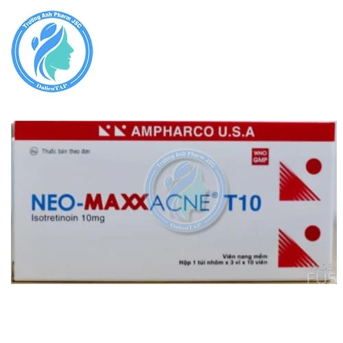 Neo-Maxxacne T10 - Điều trị mụn trứng cá mức độ nặng