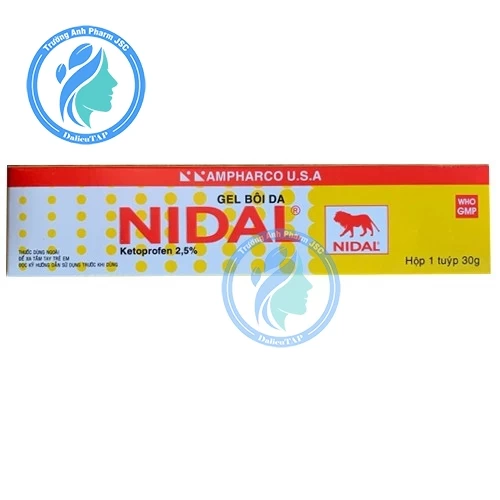 Nidal 2,5% 30g (gel) - Giải pháp kháng viêm, giảm đau hiệu quả (10 hộp)