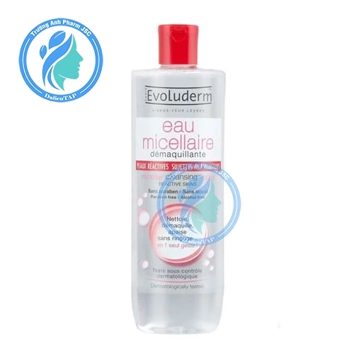 Nước Tẩy Trang Evoluderm Micellar Cleansing Water Reactive Skins 500ml