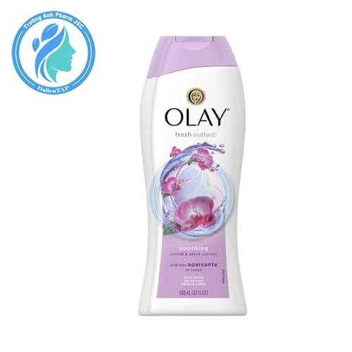 Olay Soothing Orchid & Black Currant Body Wash 650ml - Sữa tắm dưỡng ẩm