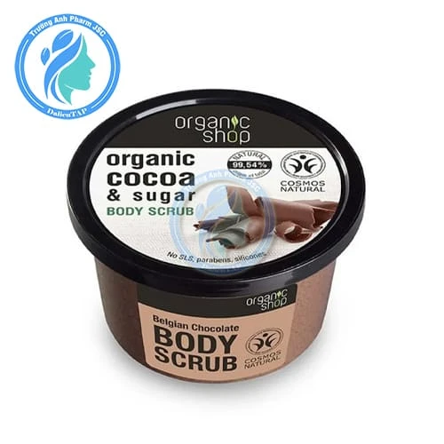 Organic Shop Tẩy da chết toàn thân Body Scrub Belgian Chocolate 250ml