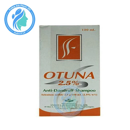 Dầu gội Otuna 2,5% - Giúp điều trị viêm da đầu và lang ben hiệu quả