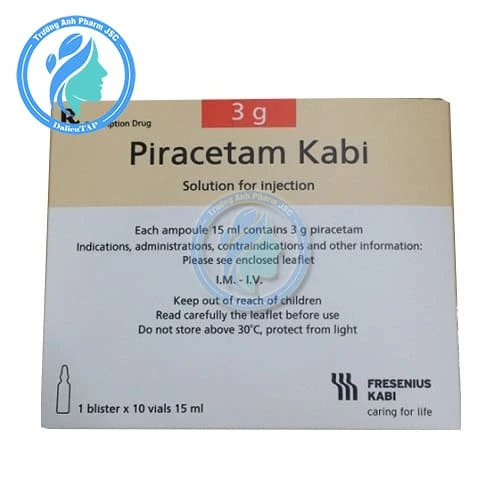 Piracetam Kabi 3g/15ml - Thuốc điều trị suy giảm thần kinh cảm giác mãn tính