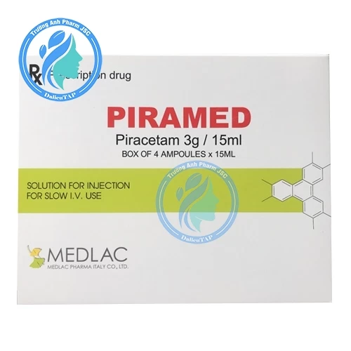Piramed 3g/15ml Medlac - Thuốc điều trị triệu chứng chóng mặt của Việt Nam