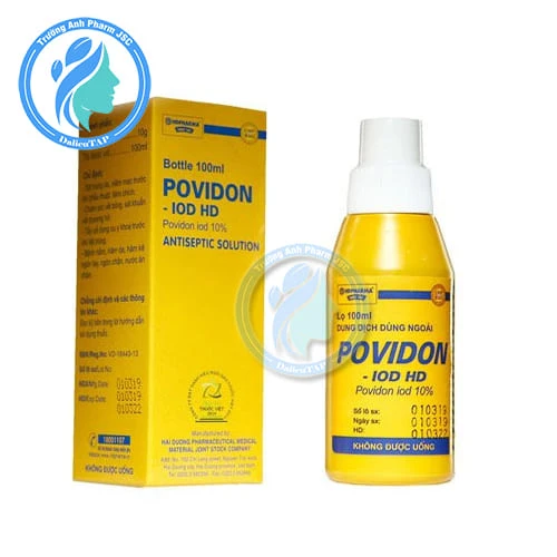 Povidon Iod - Dung dịch sát khuẩn vết thương và da