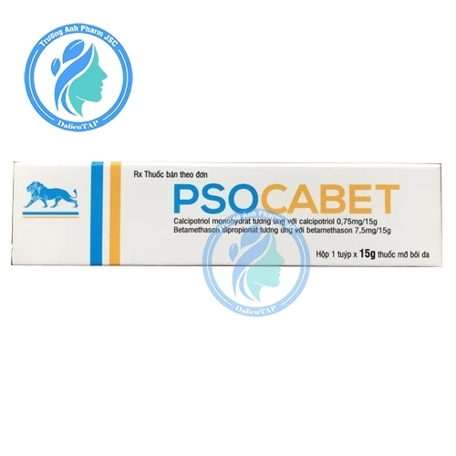 Psocabet 15g - Thuốc mỡ trị vảy nến tảng từ nhẹ tới vừa