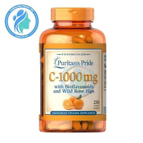 Puritan's Pride Vitamin C-1000mg (250 viên) - Viên uống bổ sung vitamin C
