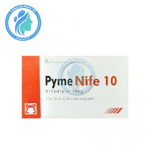 PymeNife 10 Pymepharco - Thuốc điều trị đau thắt ngực ổn định mãn tính