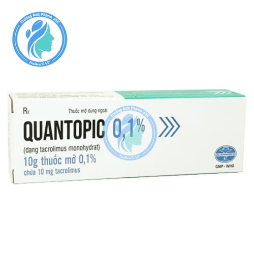 Quantopic 0,1% 10g - Thuốc mỡ trị viêm da dị ứng của Quapharco