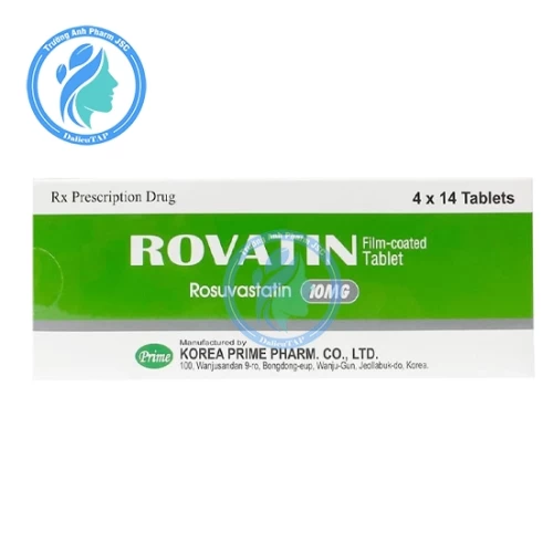 Rovatin 10mg - Thuốc giảm LDL-cholesterol, giảm cholesterol toàn phần