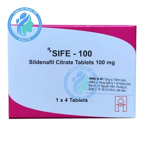 Sife 100 Hetero - Thuốc hỗ trợ điều trị rối loạn cương dương