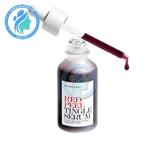 So’Natural Red Peel Tingle Serum 35ml - Làm sạch da và dầu thừa