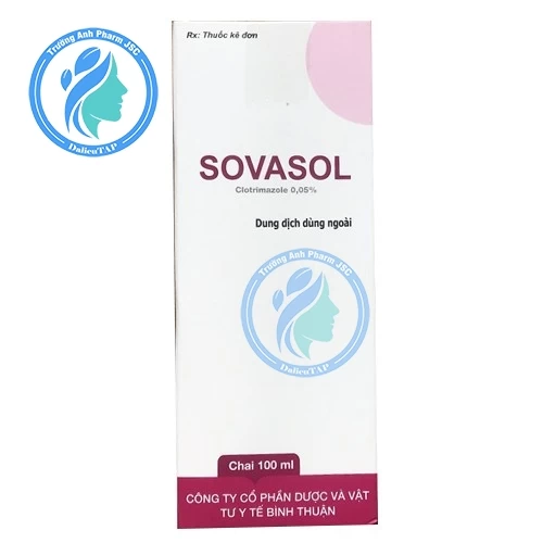 Sovasol 100ml - Dung dịch dùng ngoài giúp điều trị nấm da hiệu quả