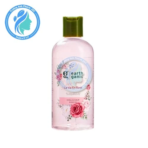 Sữa tắm Earthganic Chill & Calm Show Gel 240ml (Hương hoa hồng)